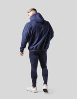 College Logo Pullover Hoodie - Navy