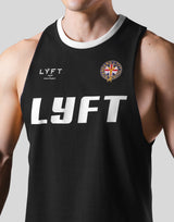 Color Rib Drop Tanktop - Black