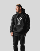Big Y Oversize Stretch Sweat Hoodie - Black
