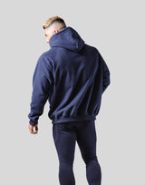 College Logo Pullover Hoodie - Navy