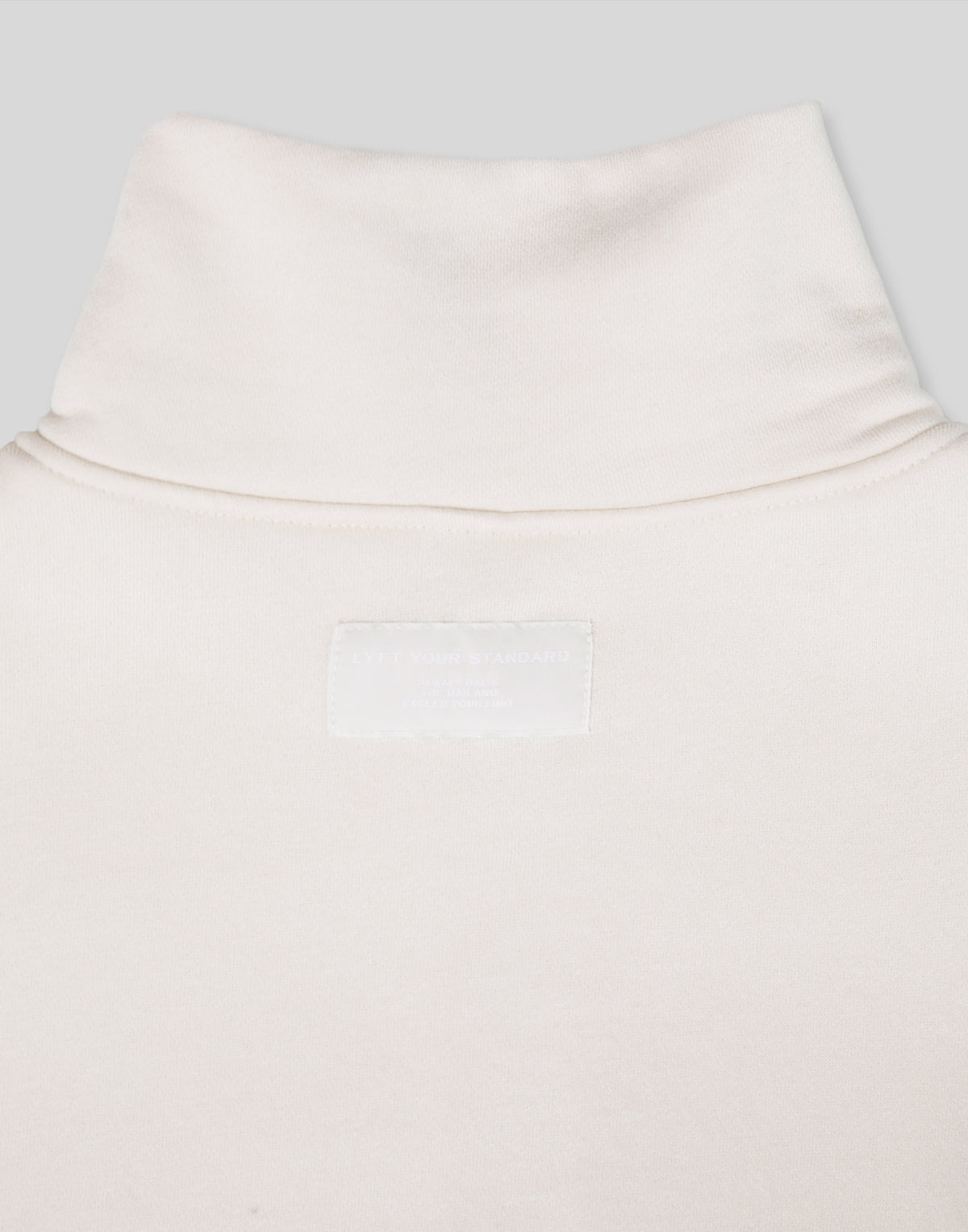 Loose Fit Zip Up Sweat Jacket - Ivory