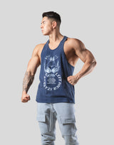 Lion Ring Vintage Training Tanktop - Navy