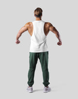 Logo Stitch Drop Tanktop - White