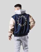 Message Ring Stadium Jacket - Navy