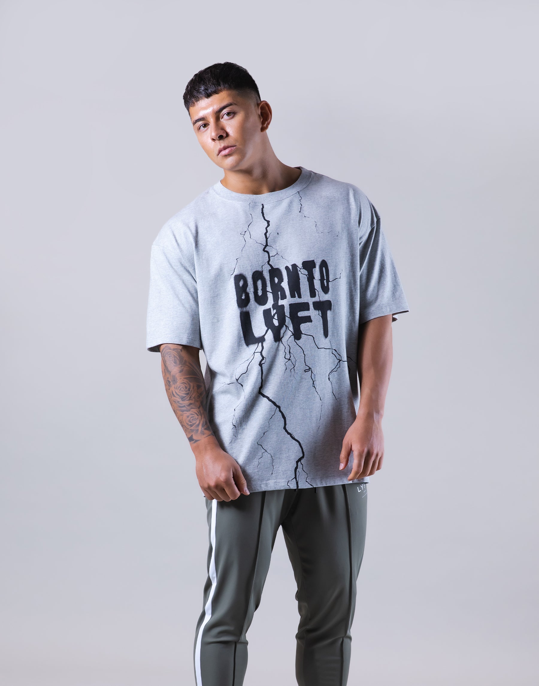 Lightning Paint Big T-Shirt - Grey – LÝFT