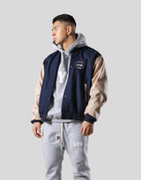 Message Ring Stadium Jacket - Navy