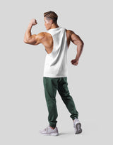 Logo Stitch Drop Tanktop - White