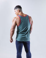Old Logo Piping Tanktop - Green