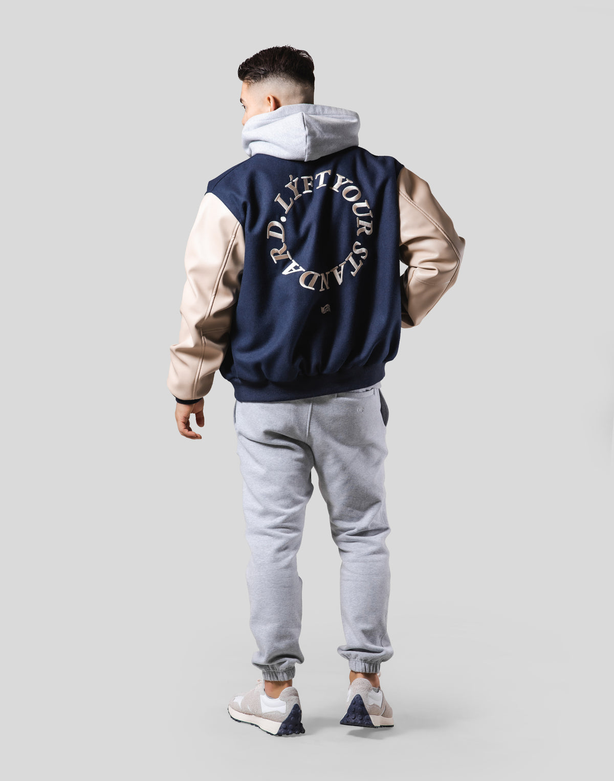 Message Ring Stadium Jacket - Navy