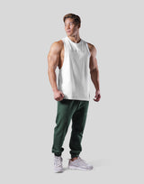 Logo Stitch Drop Tanktop - White