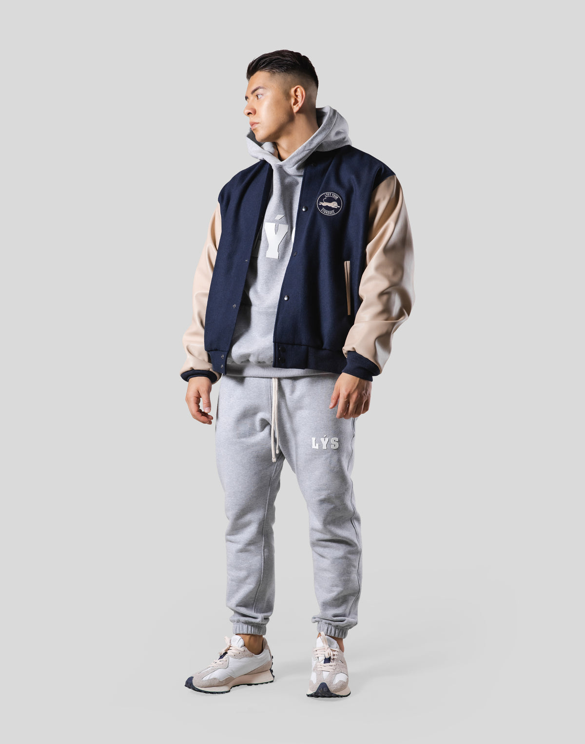Message Ring Stadium Jacket - Navy