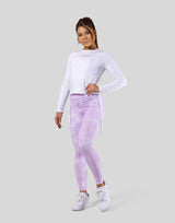 LÝFT × atmos pink Shirring Logo Tops - White