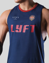 Color Rib Drop Tanktop - Navy