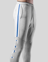 Stripe Logo Half Cut 3 Line Pants - Grey