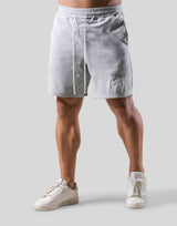 Script Logo Pile Shorts - Grey