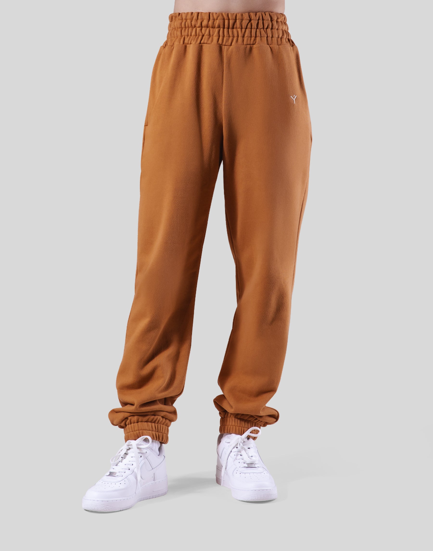 LYFT レディースWIDE RIB SWEAT PANTS ベージュ (GW中引き取り大