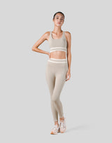 Stripe Cross Strap Bratop - Beige