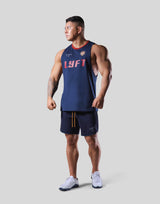 Color Rib Drop Tanktop - Navy