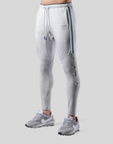 Stripe Logo Half Cut 3 Line Pants - Grey