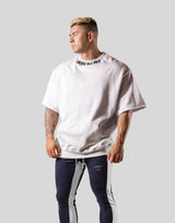 Neck Paint Sweat Big T-Shirt - Off White