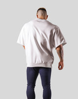 Neck Paint Sweat Big T-Shirt - Off White