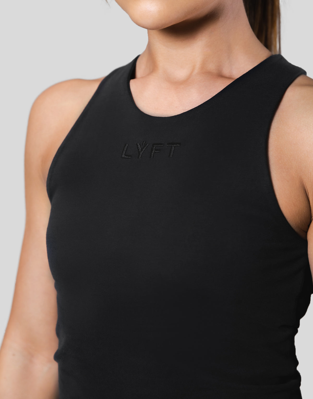 Neck Logo Tanktop - Black