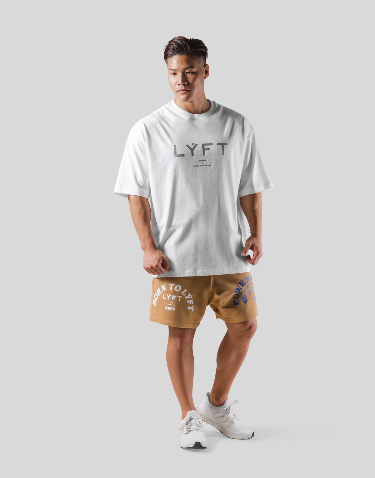 LÝFT × Power House Gym Logo Big T-Shirt - White
