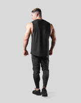 2Way Stretch Loose Fit Tanktop - Black