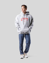 College Logo Pullover Hoodie - Grey