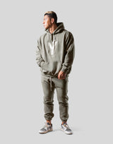 Big Y Oversize Stretch Sweat Hoodie - Olive