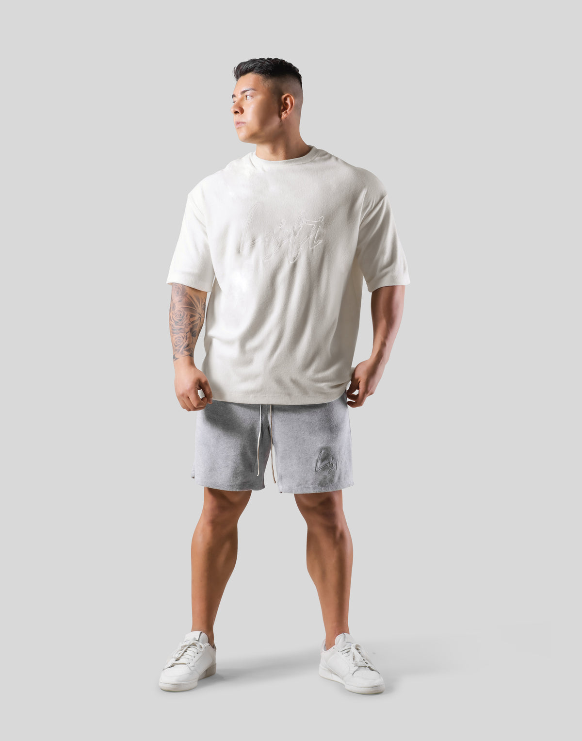 Script Logo Pile Big T-Shirt - White