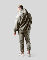 Big Y Oversize Stretch Sweat Hoodie - Olive