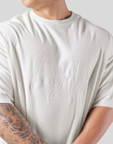 Script Logo Pile Big T-Shirt - White