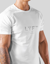 Side Mesh Stretch T-Shirt - White