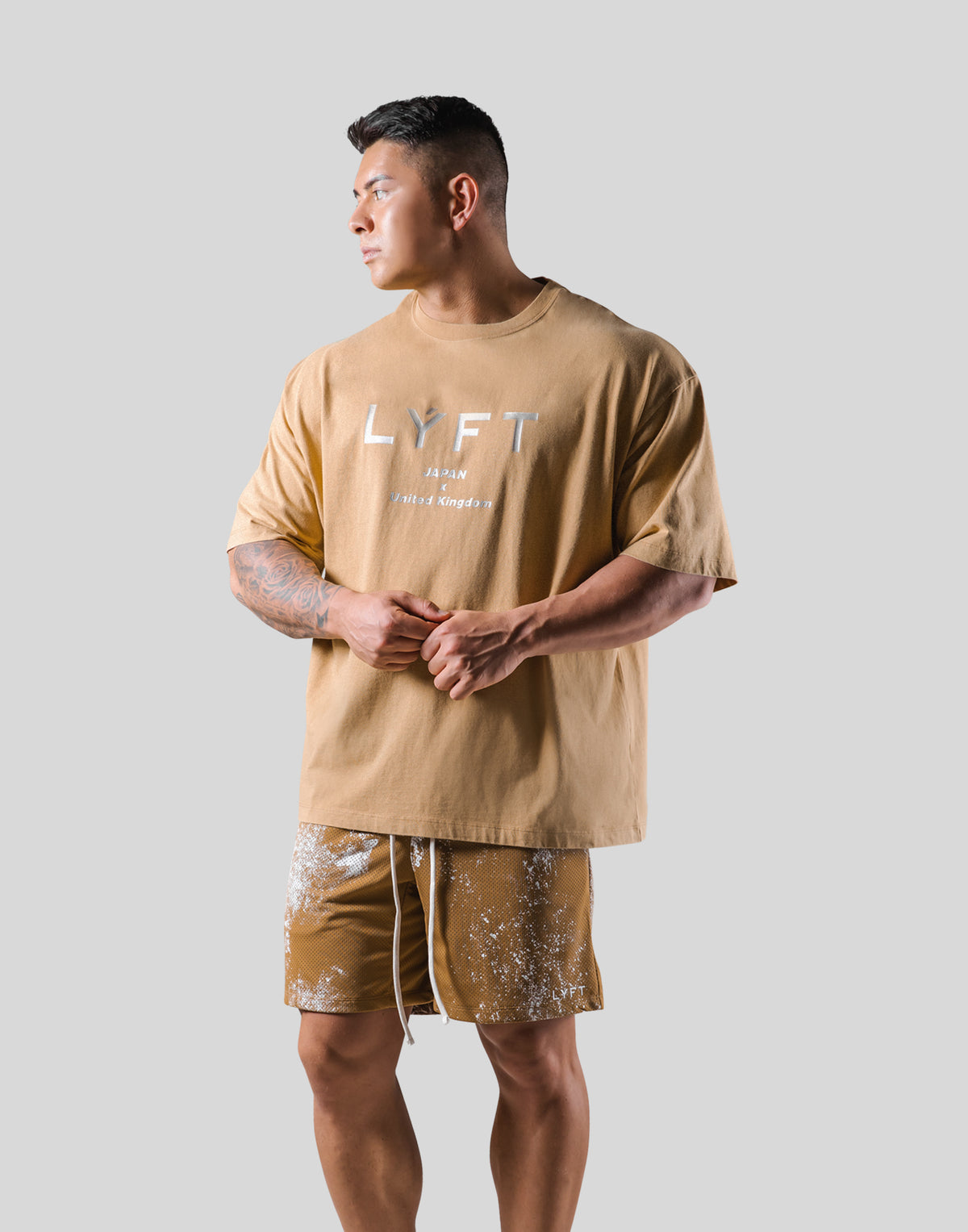Standard Logo Vintage Big T-shirts - Beige