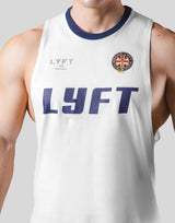 Color Rib Drop Tanktop - White