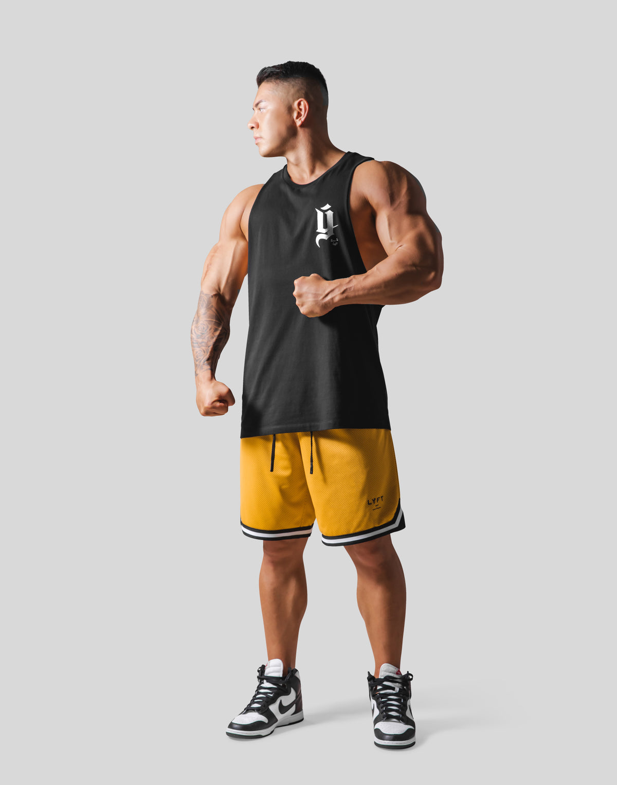 Old Y Drop Tanktop - Black