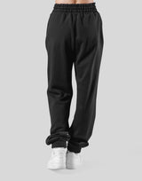 Wide Rib Sweat Pants - Black