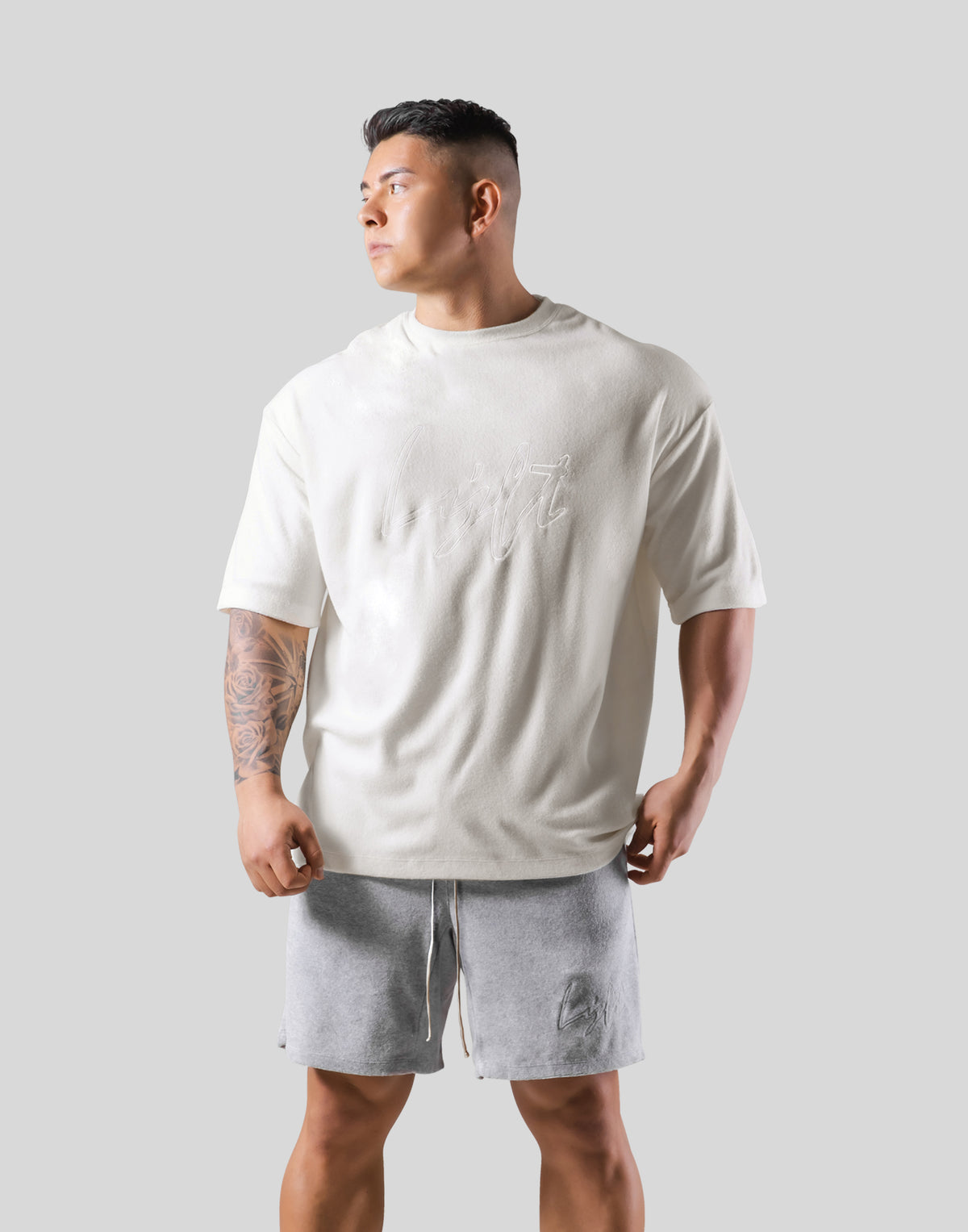 Script Logo Pile Big T-Shirt - White