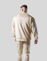 LÝFT Logo Line Track Jacket - Beige