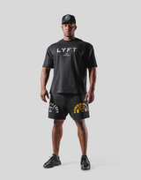 LÝFT × Power House Gym Logo Big T-Shirt - Black
