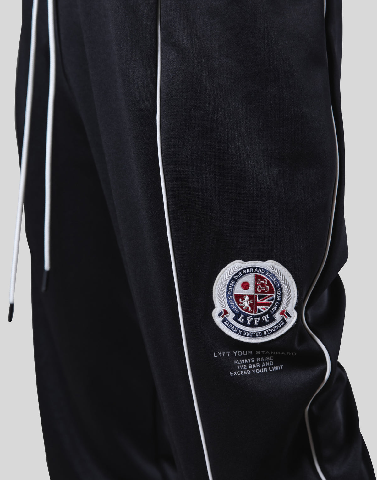 Round Separate Jersey Pants - Black