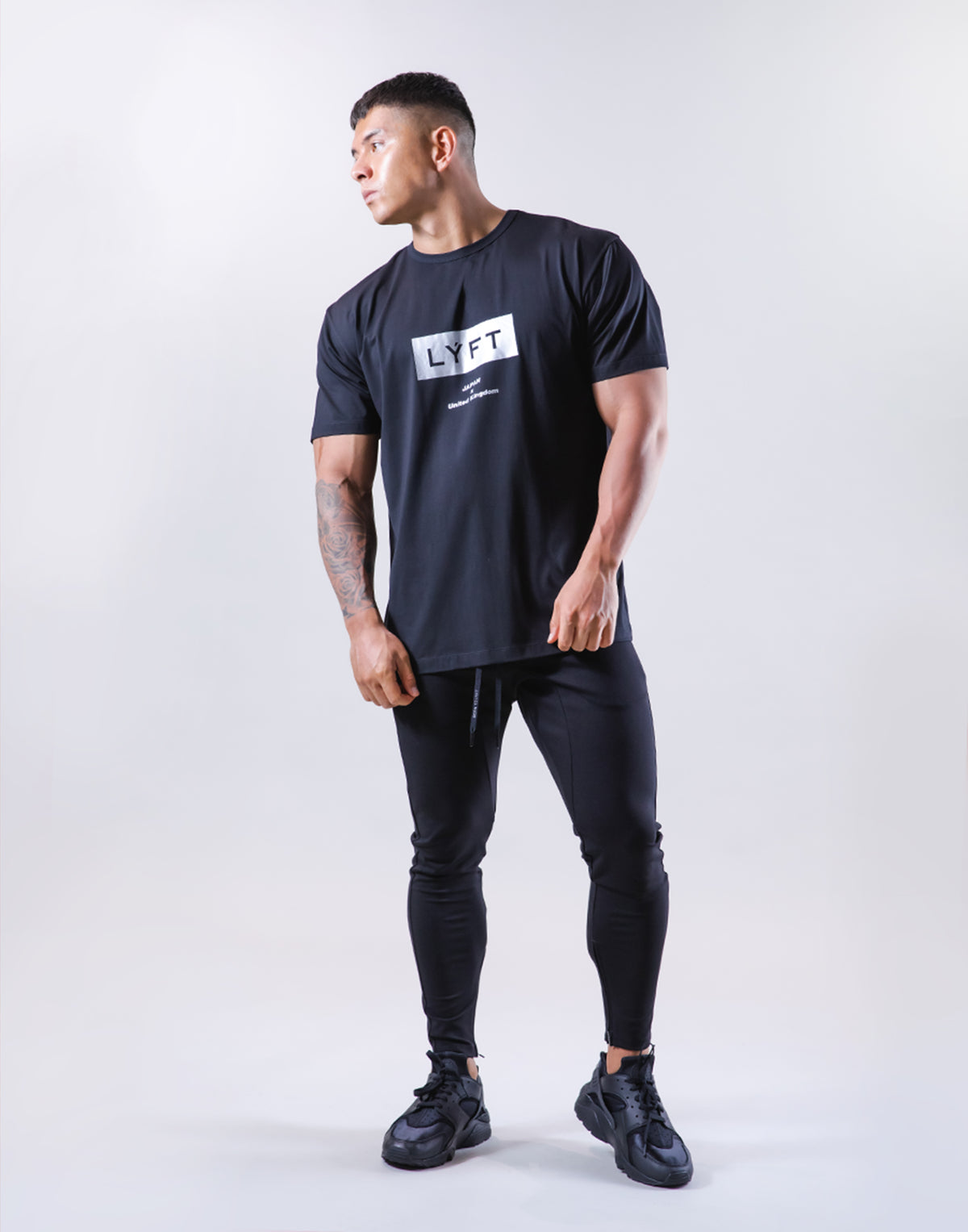 Box Logo Stretch T-Shirt - Black