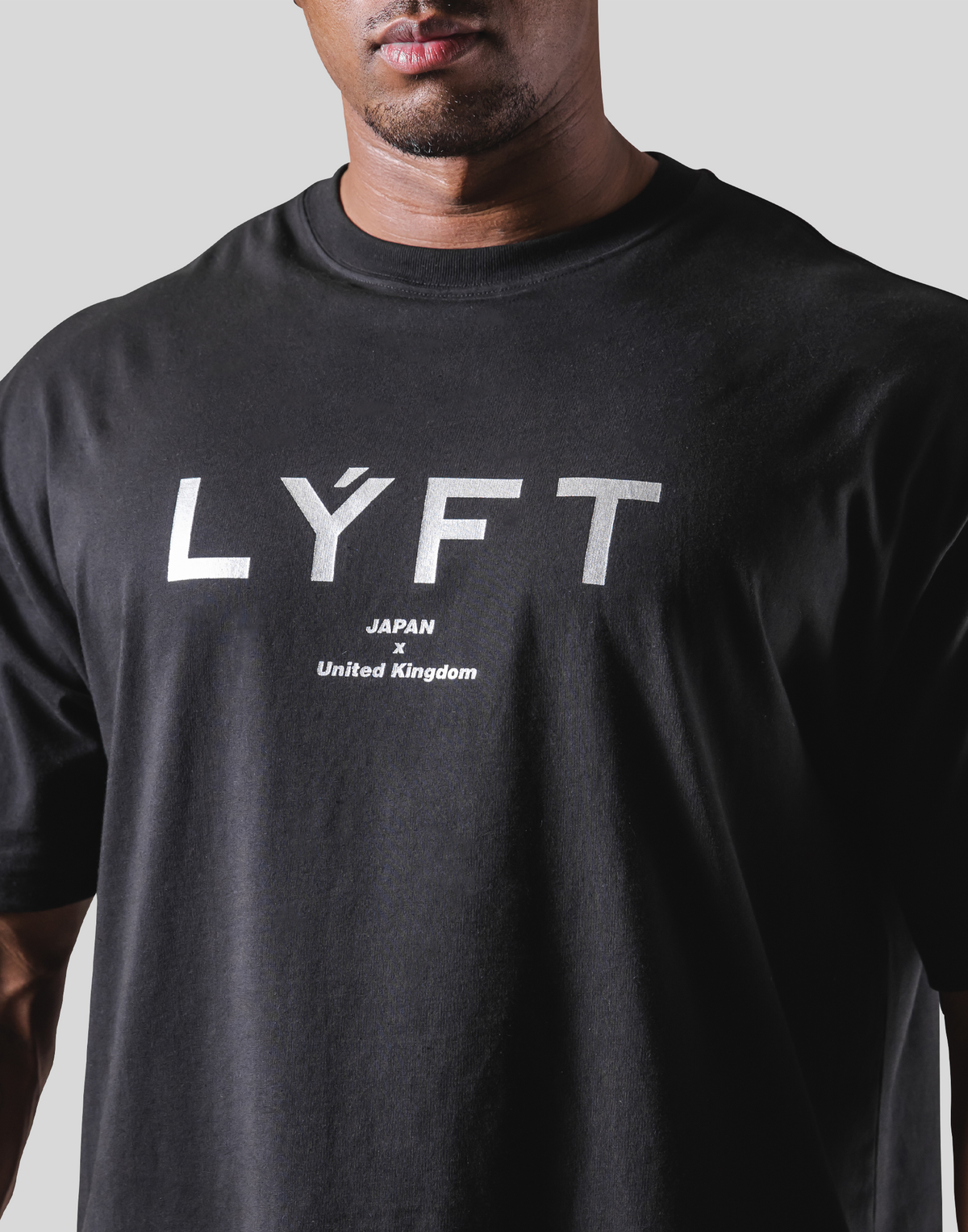 LÝFT × Power House Gym Logo Big T-Shirt - Black