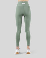 Ribbed Lace-Up Leggings - Melty Green