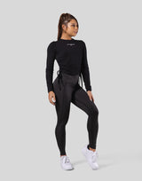 LÝFT × atmos pink Shirring Logo Tops - Black