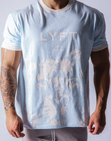 Big Size Lion T-Shirt - L.Blue