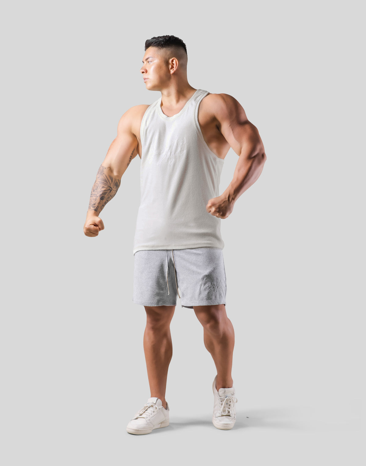 Script Logo Pile Tanktop - White