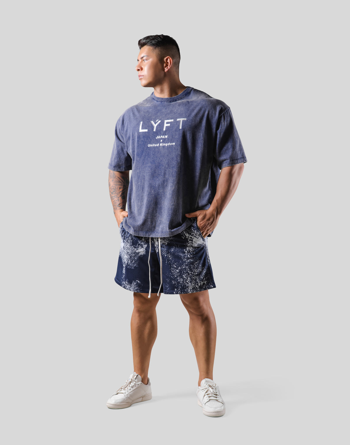 Standard Logo Vintage Big T-shirts - Navy