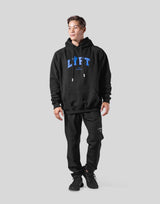 College Logo Pullover Hoodie - Black